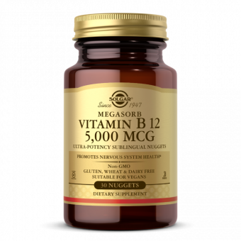 Solgar Solgar Vitamin B12  Megasorb 5000 mcg, 60 шт. 